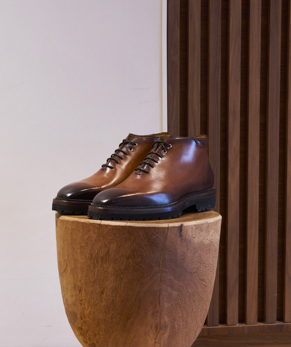 Bottines EMILIO Marron Patiné