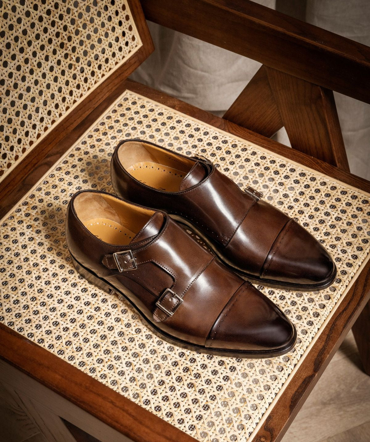 Boucles FELICIANO Marron Patiné
