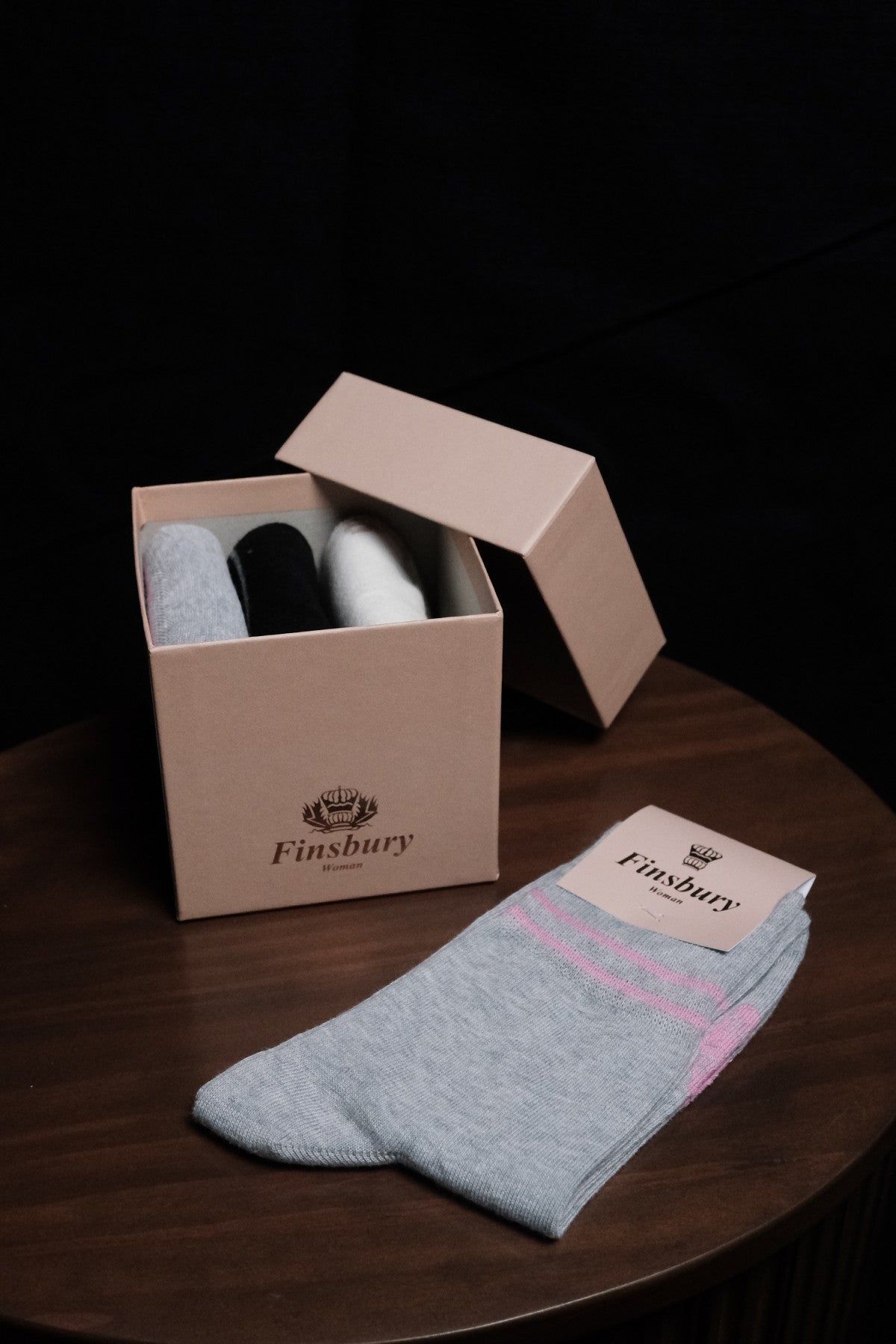 Coffret 4 chaussettes femme