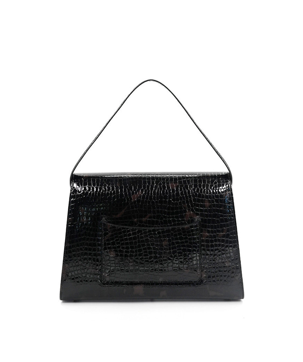 LE SAC FF35 CUIR FAÇON Croco Brun