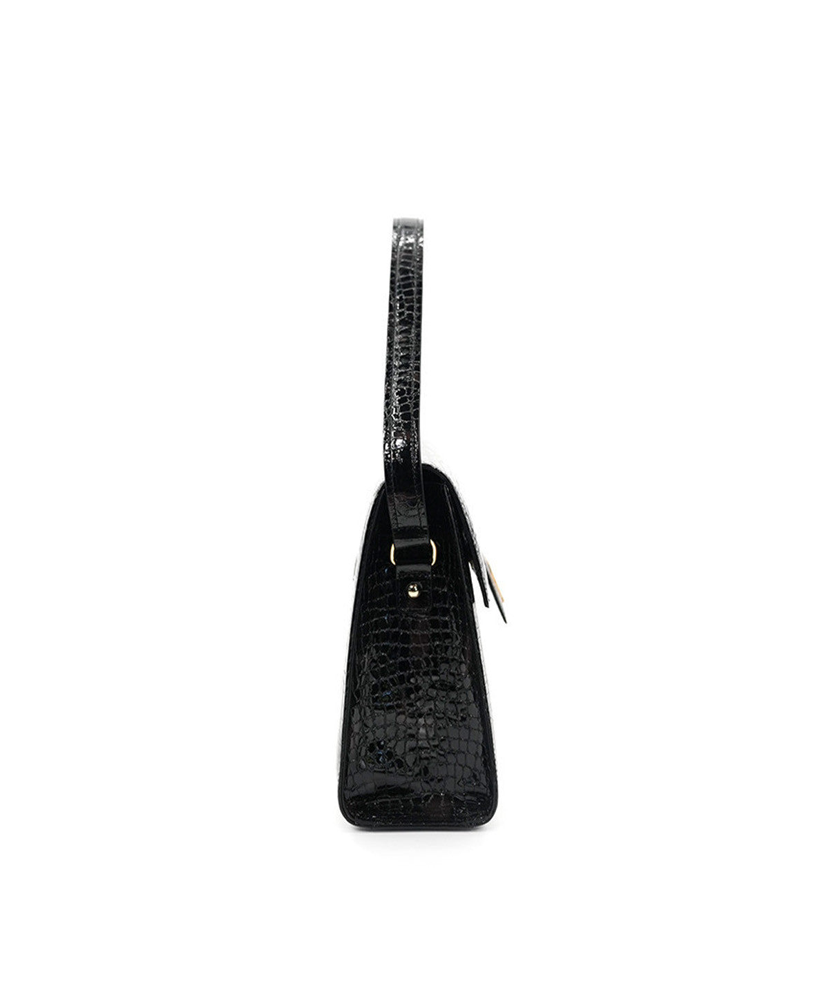 LE SAC FF35 CUIR FAÇON Croco Brun