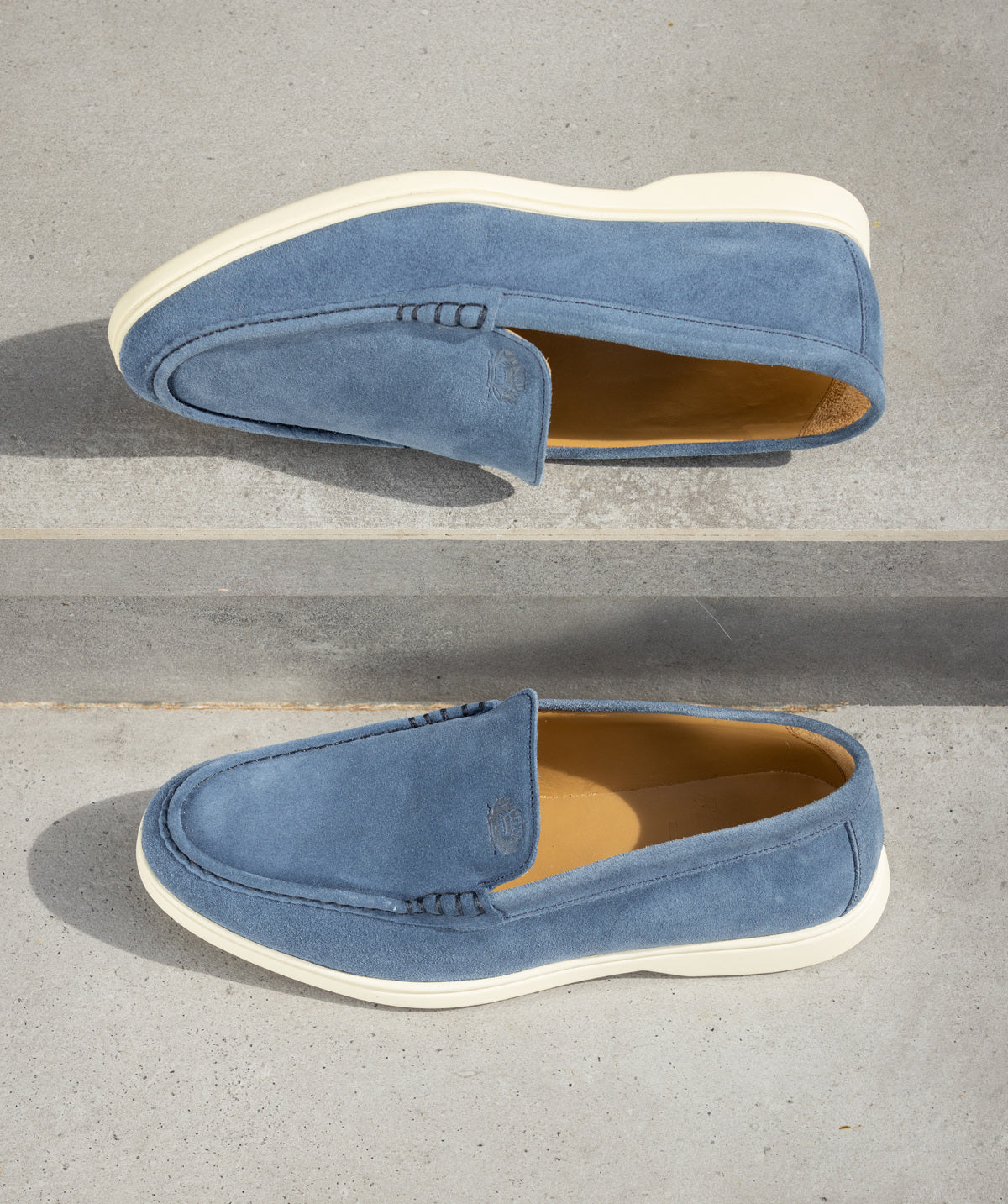 Mocassin MONACO Daim Bleu