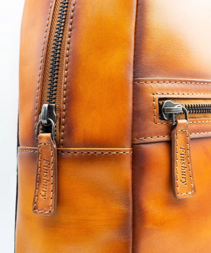 Sac à Dos en Cuir Patiné Gold
