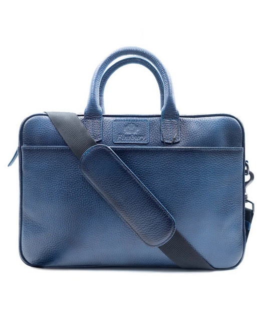 Mallette Grainée Grene Bleu