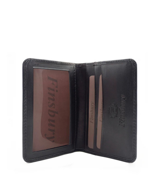 Porte-cartes à Deux Volets Noir