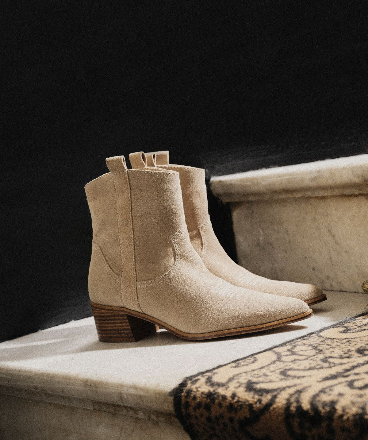 Bottes Santiags LISE Beige