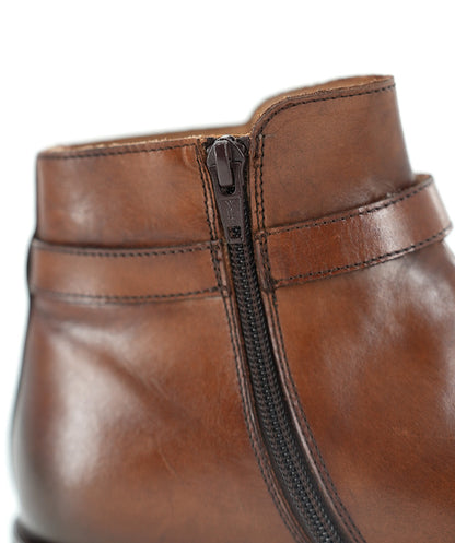 Bottines ELTHON Marron Patiné