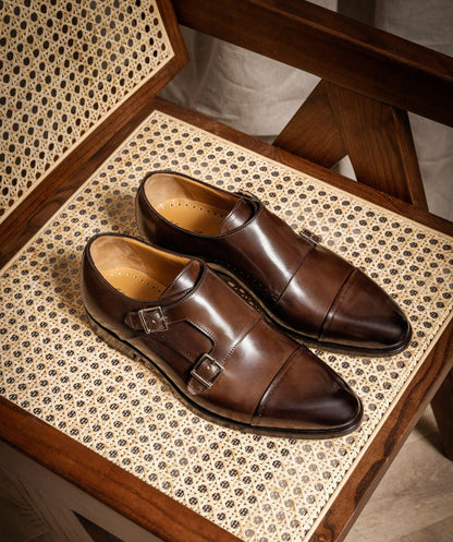 Boucles FELICIANO Marron Patiné