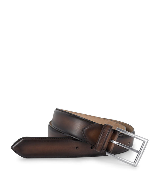 Ceinture Cuir Marron Patiné (nouveau modèle)