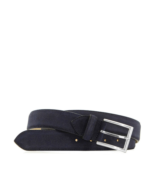 Ceinture daim bleu marine