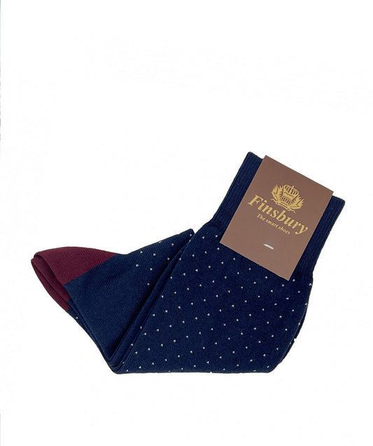 Chaussettes Marine et Bordeaux