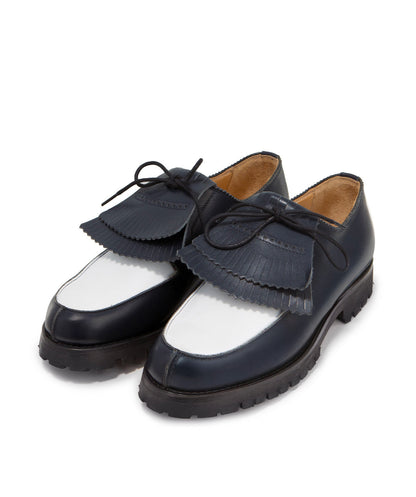 Derbies LEONIE Bleu et Blanc