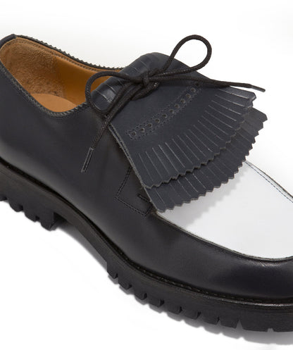 Derbies LEONIE Bleu et Blanc