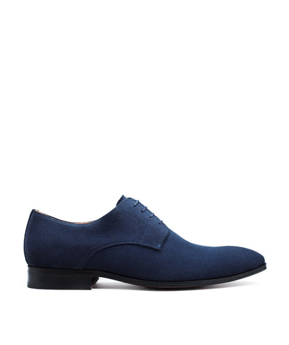 Derby MATT Veau Velours Bleu Marine