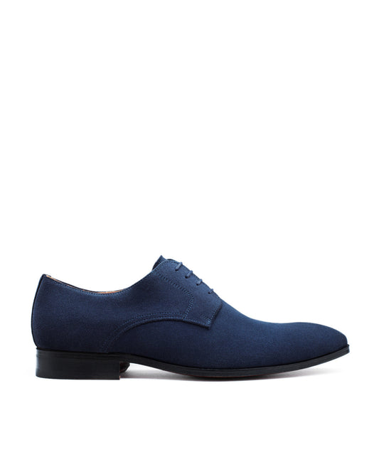 Derby MATT Veau Velours Bleu Marine