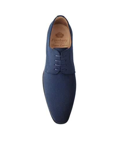 Derby MATT Veau Velours Bleu Marine