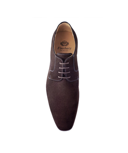Derby MATT Veau Velours Marron Foncé
