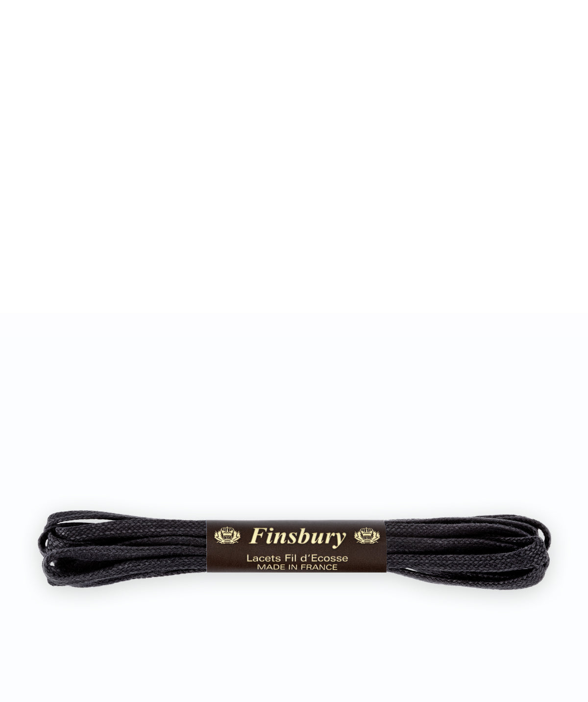 Lacets JACKSON Noir plat 120cm