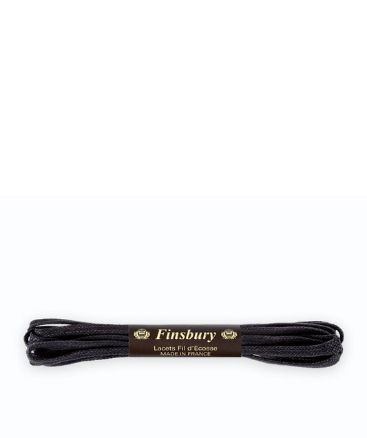 Lacets JACKSON Noir plat 120cm
