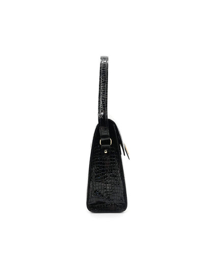 LE SAC FF35 CUIR FAÇON Croco Brun
