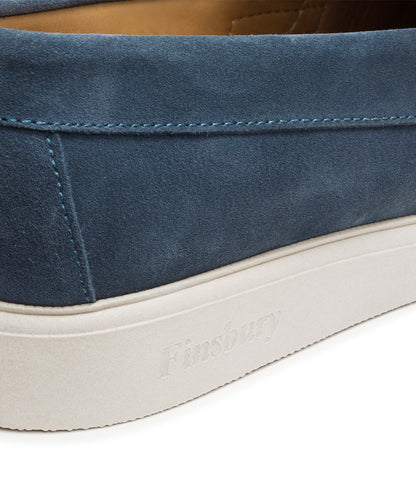 Mocassin ACAPULCO Veau Velours Bleu Azur