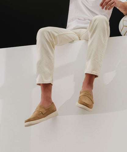 Mocassin ACAPULCO Veau Velours Sable