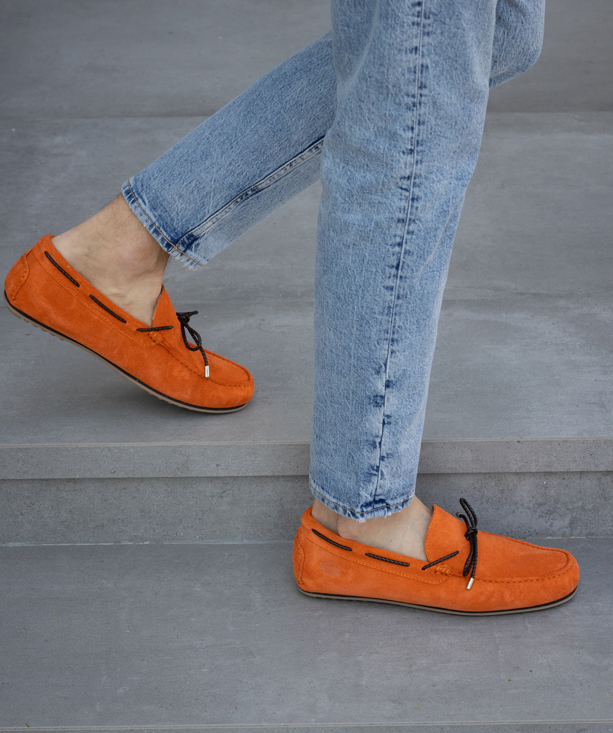 Mocassin CANCUN Daim Orange