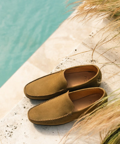 Mocassin DANDY Veau Velours Kaki