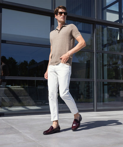 Mocassin MANATHAN Bordeaux Lisse