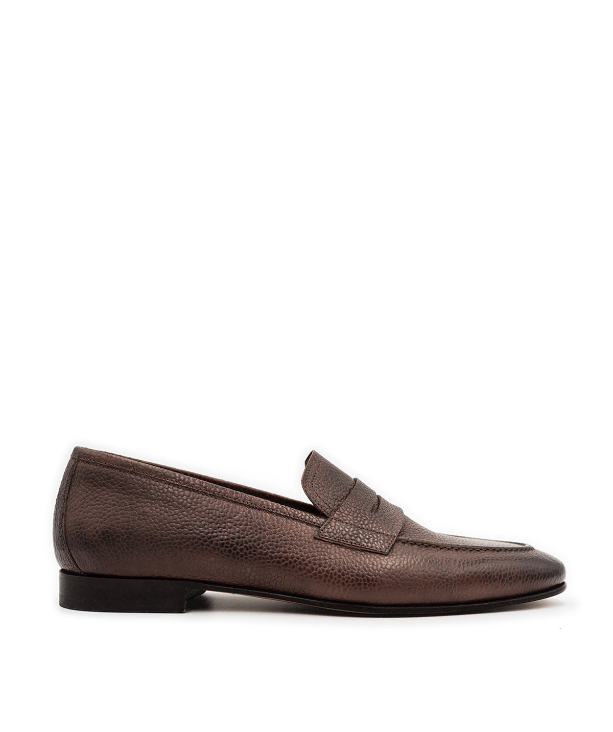 Mocassin MARKOS Grainé Marron Patiné