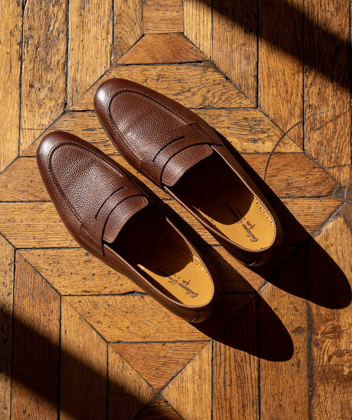 Mocassin MARKOS Grainé Marron Patiné