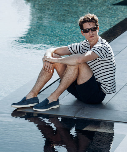 Mocassin MONACO Daim Bleu