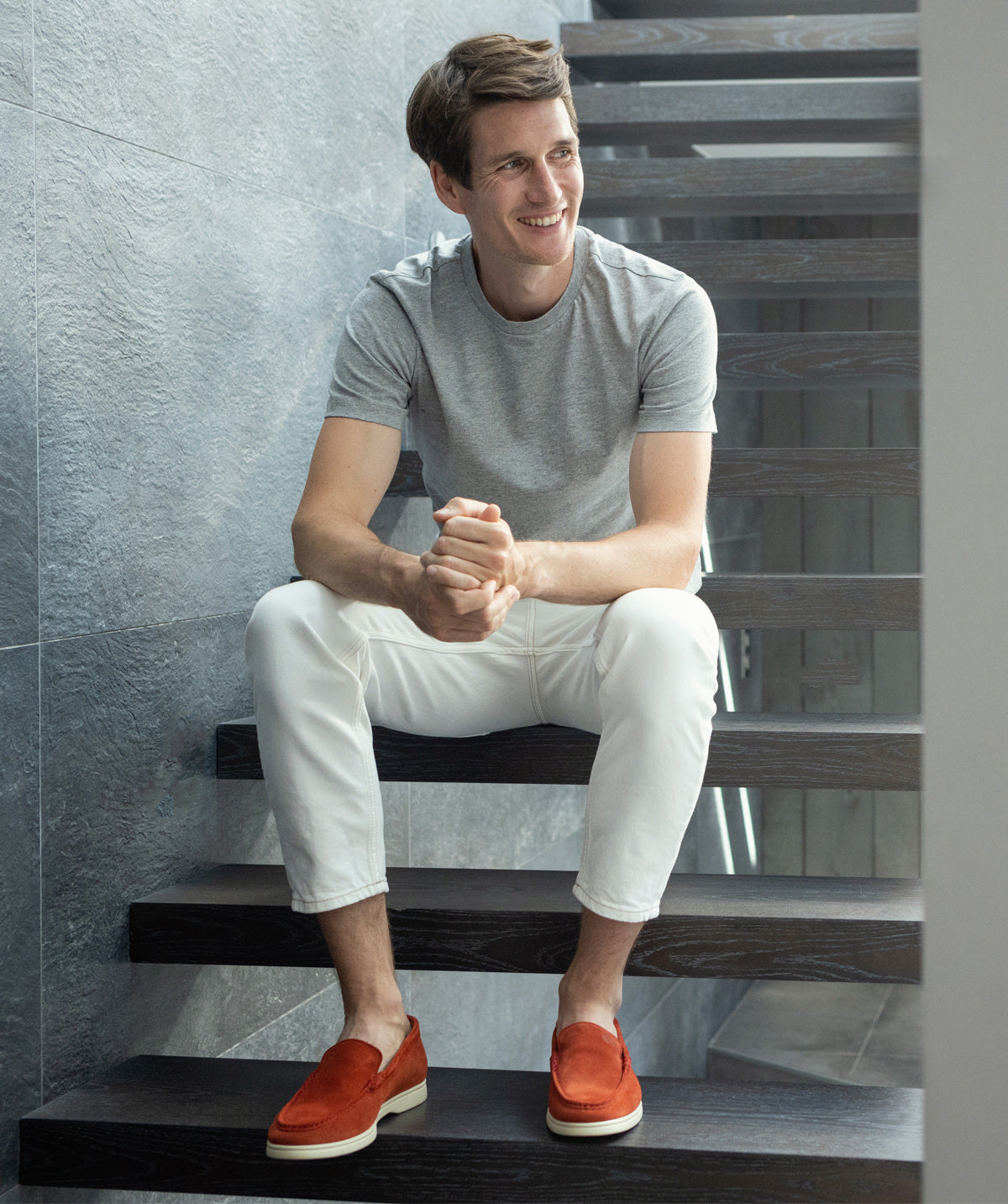 Mocassin MONACO Daim Brique