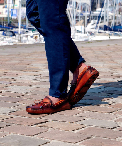 Mocassin NIKKI Marron Patiné