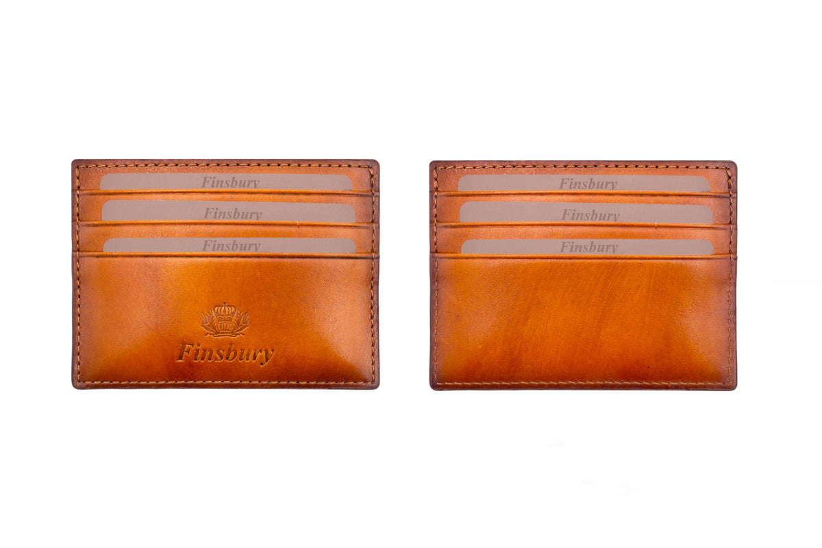 Porte-cartes Or Patiné
