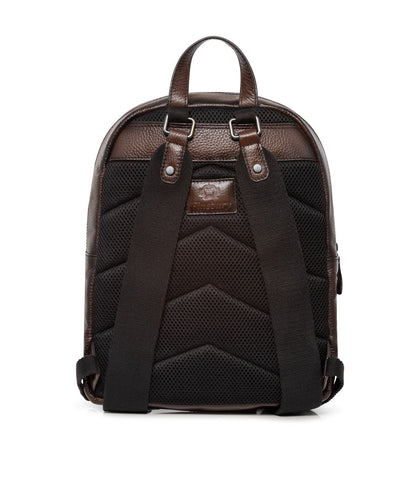 Sac à Dos en Cuir Grainé Marron