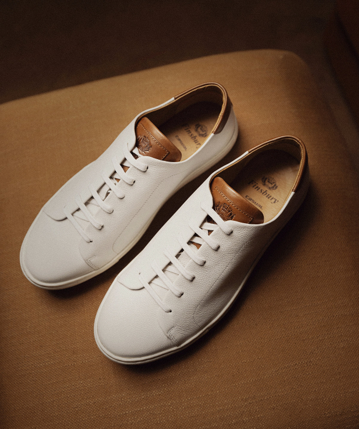 Baskets MURPHY Grainé Blanc