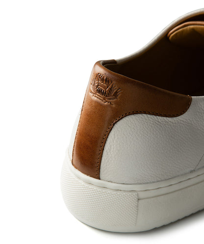Baskets MURPHY Grainé Blanc