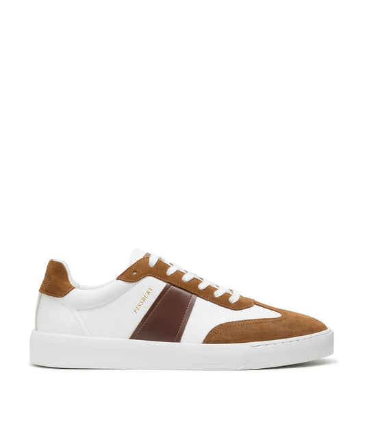 Baskets LEO Blanc et Marron
