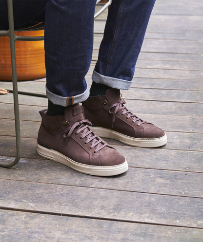 Baskets Montante RIVA Daim Marron