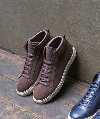 Baskets Montante RIVA Daim Marron