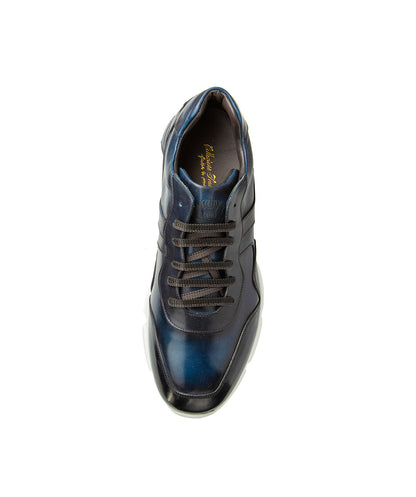 Baskets PAOLO Bleu Patiné