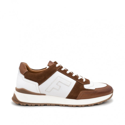 Baskets RALPH Blanc et Marron