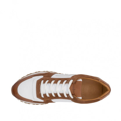 Baskets RALPH Blanc et Marron