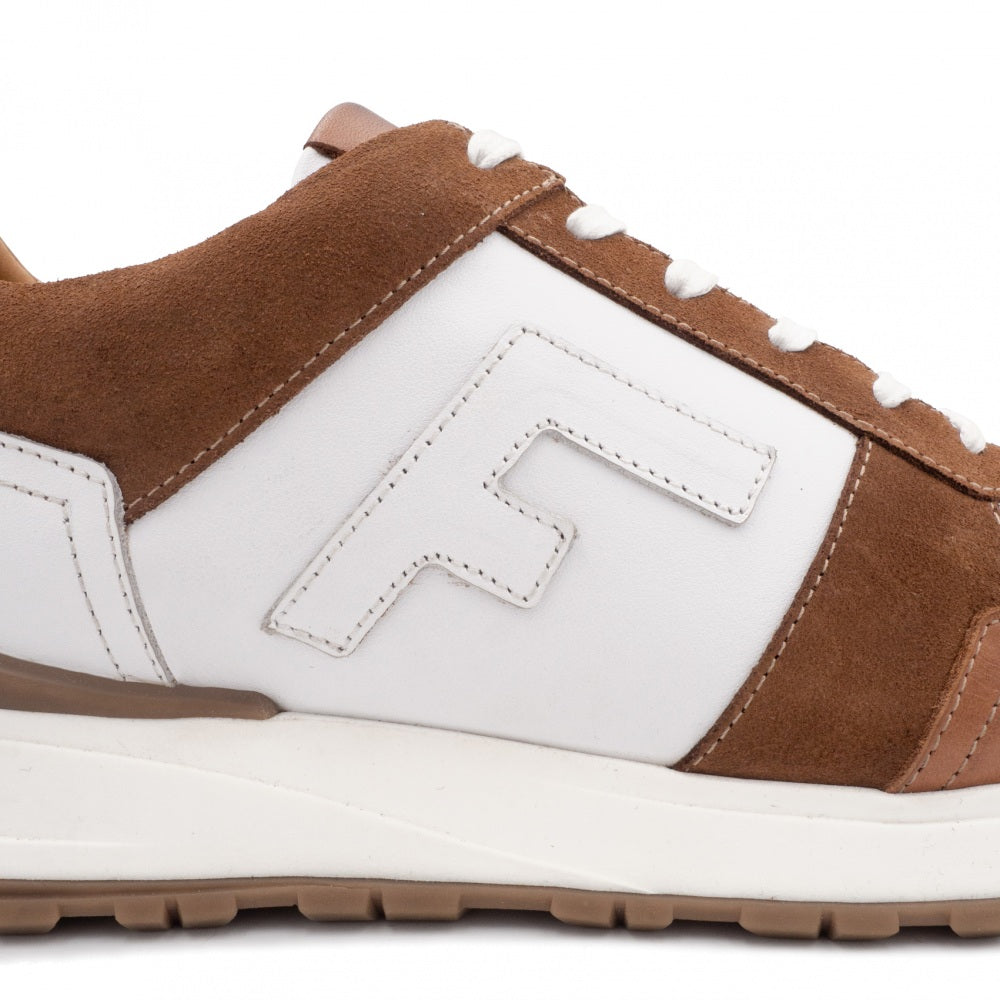 Baskets RALPH Blanc et Marron