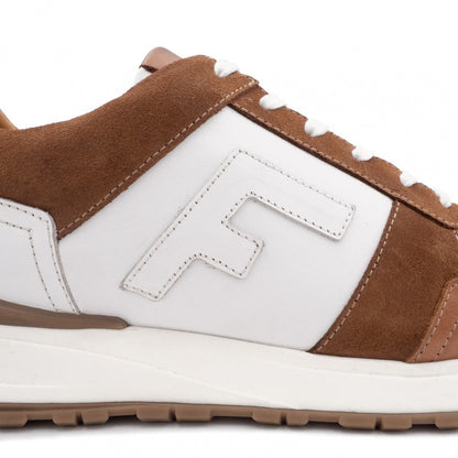 Baskets RALPH Blanc et Marron
