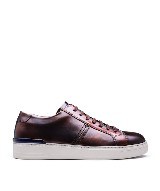 Baskets RIVA Marron Patiné